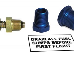 Piper Wing Tank Fuel Drain Kit