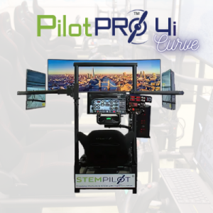 STEMPILOT PILOT PRO 4I CURVE HIGH FIDELITY SIT-IN FLIGHT SIMULATOR